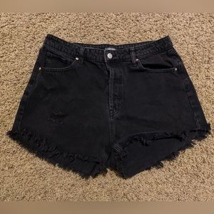 Wild Fable High Rise Distressed Shorts In Black Size 14